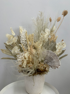 Forever Dried Arrangement- Whites and Off Whites